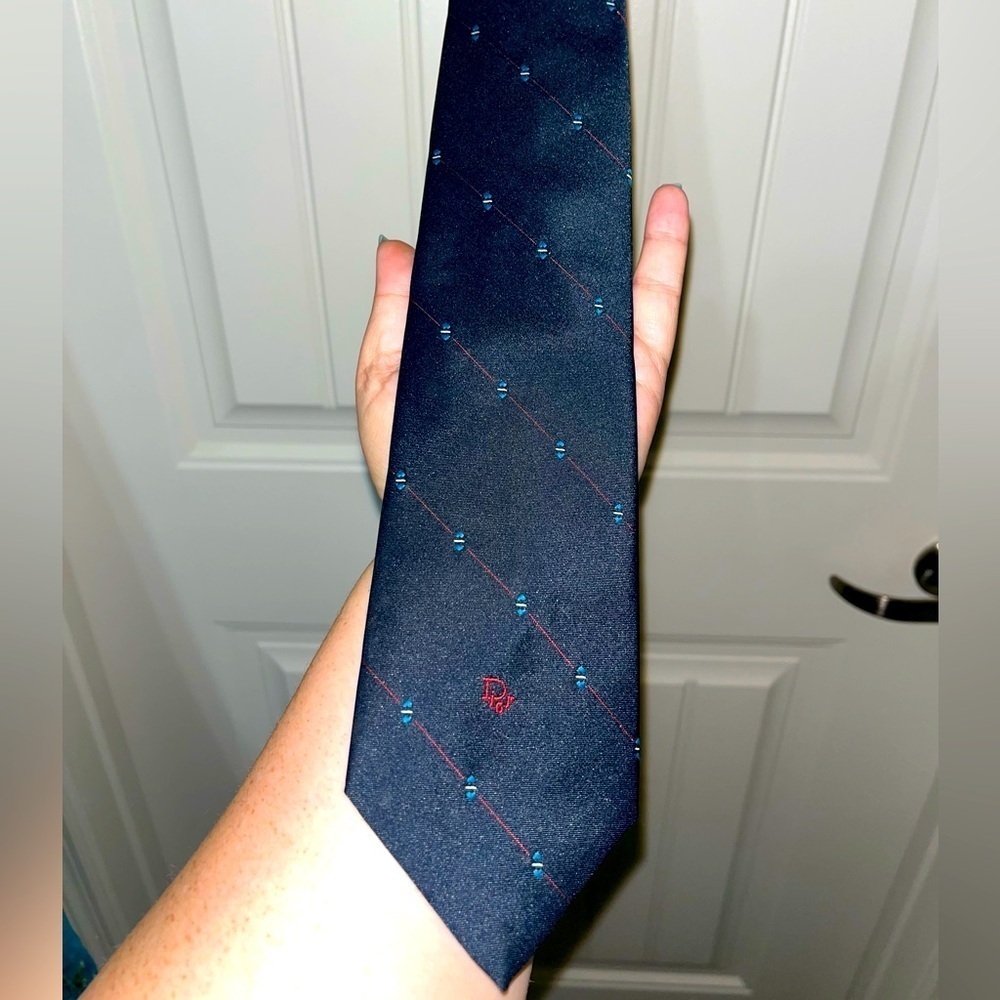 Christian Dior Vintage Tie, Navy